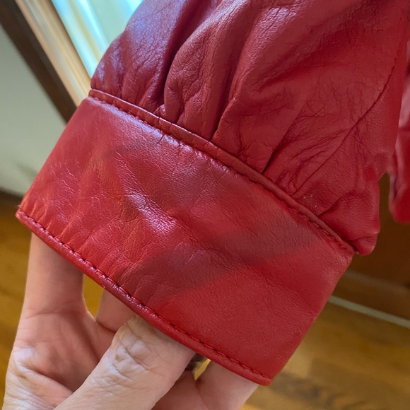 Fingerhut Fashions red leather men’s jacket size large - Picture 15 of 16